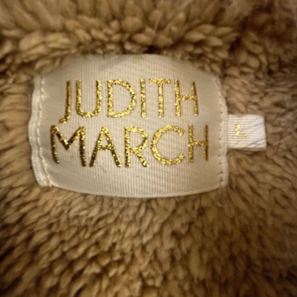 Judith March Jean Jacket Womens L Blue Denim Knit Sleeves Faux Fur Collar - Picture 5 of 11